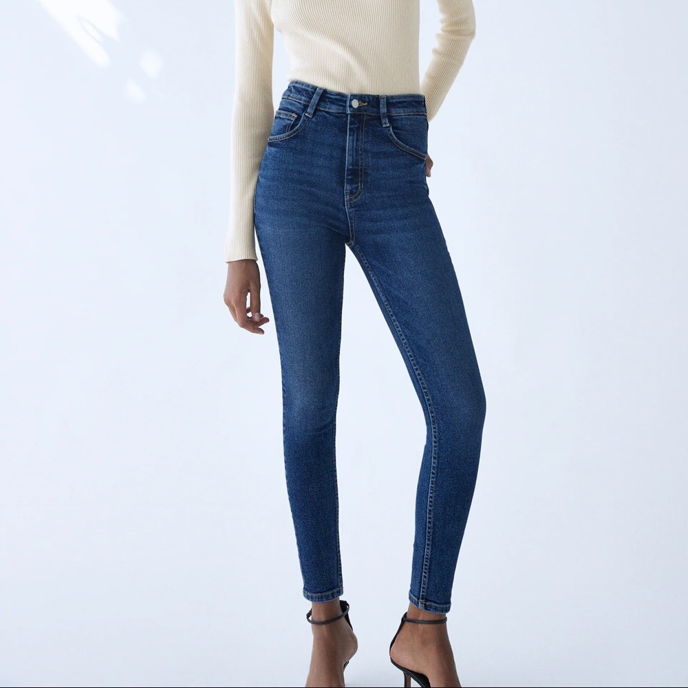ZARA HI-RISE VINTAGE SKINNY JEANS